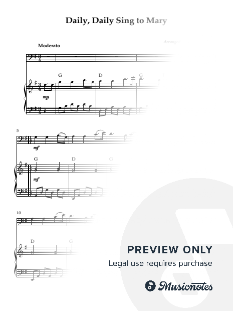Daily, Daily Sing to Mary