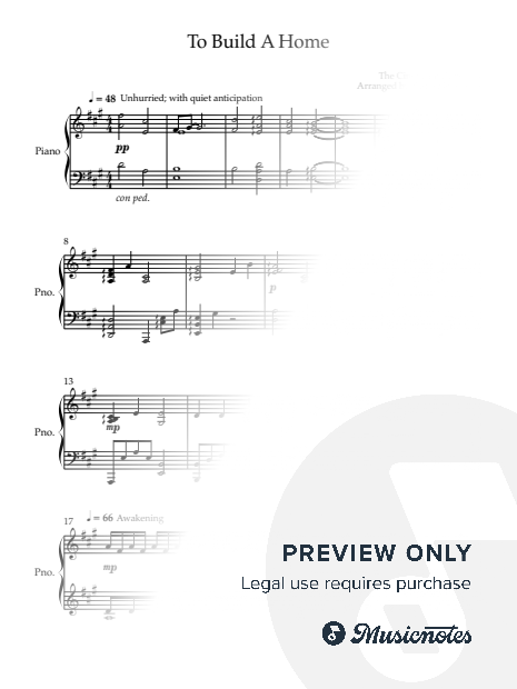 To Build a Home (The Cinematic Orchestra) – Piano Arrangement