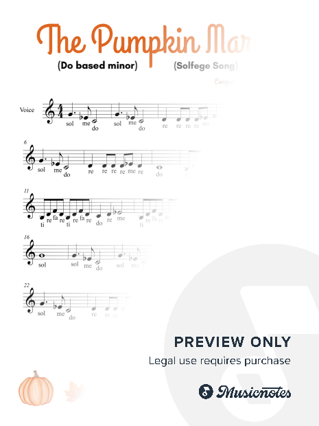 Solfege Song: The Pumpkin March