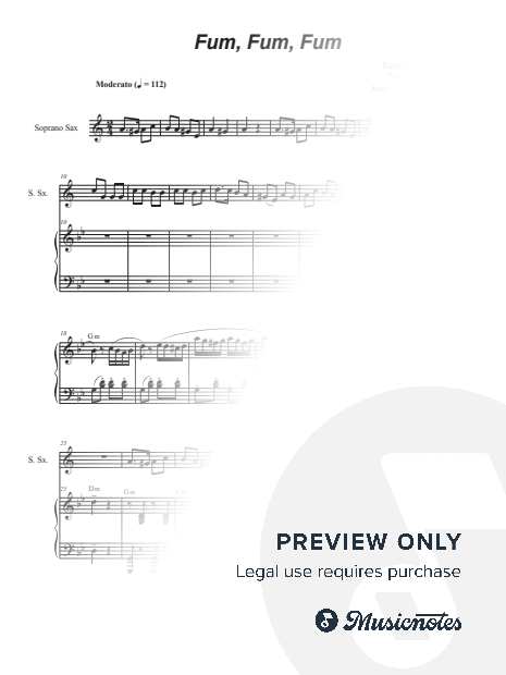 Fum, Fum, Fum (Soprano Saxophone and Piano)