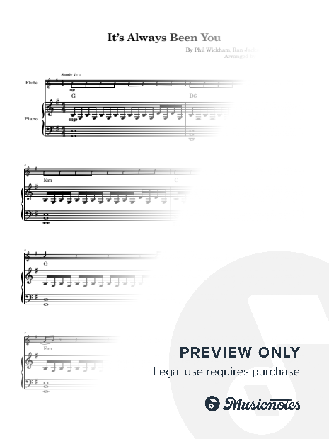 It's Always Been You - Phil Wickham | Flute and Piano with Chords