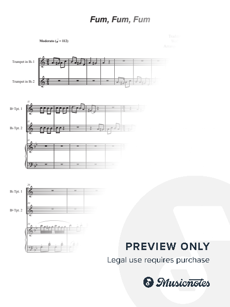 Fum, Fum, Fum (Duet for Bb-Trumpet)