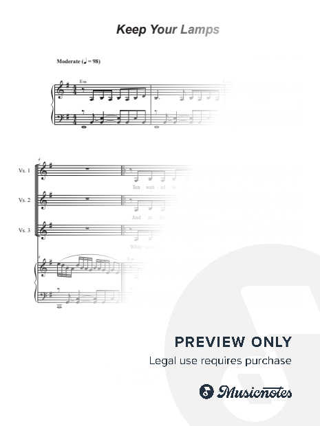 Keep Your Lamps (2-part choir (TB)