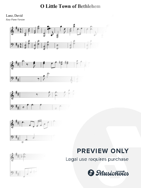 O Little Town of Bethlehem - Lanz, David