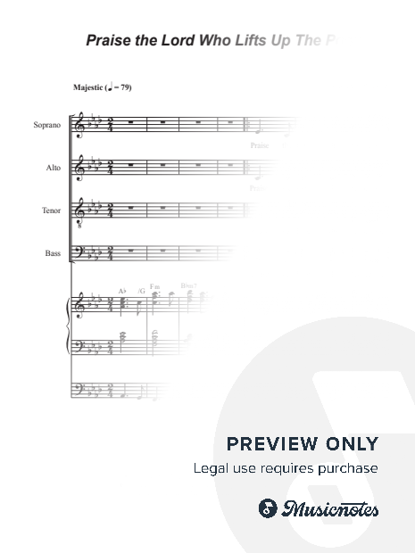 Praise the Lord Who Lifts Up the Poor (SATB)