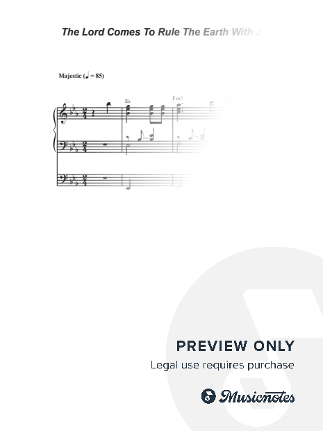 The Lord Comes To Rule The Earth With Justice (2-part choir (TB)
