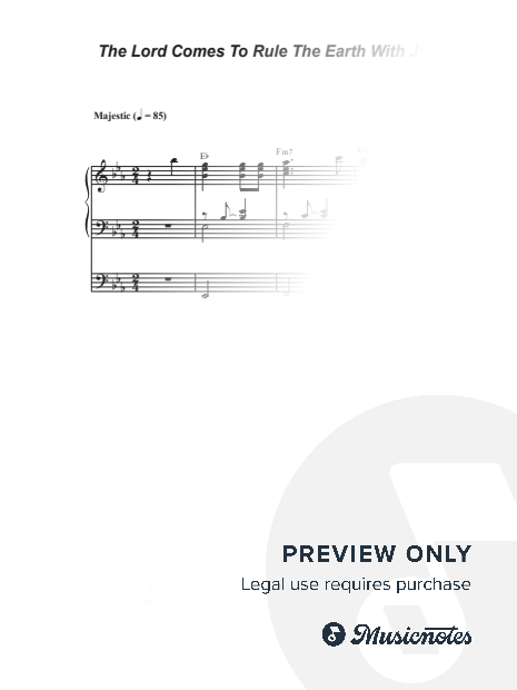 The Lord Comes To Rule The Earth With Justice (SATB)