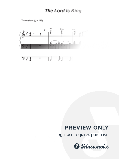 The Lord Is King (SATB)