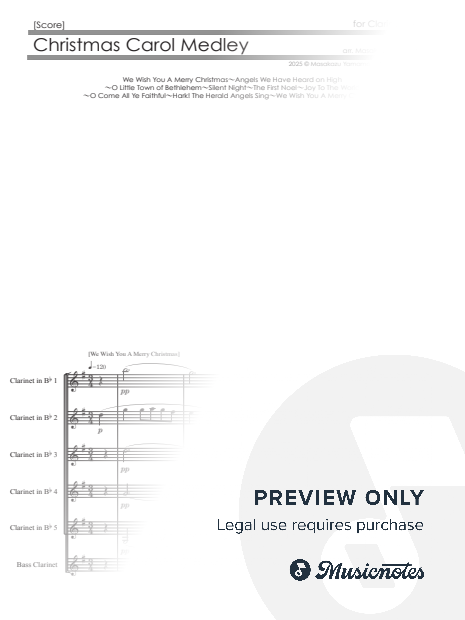 Christmas Carol Medley [Clarinet Sextet]