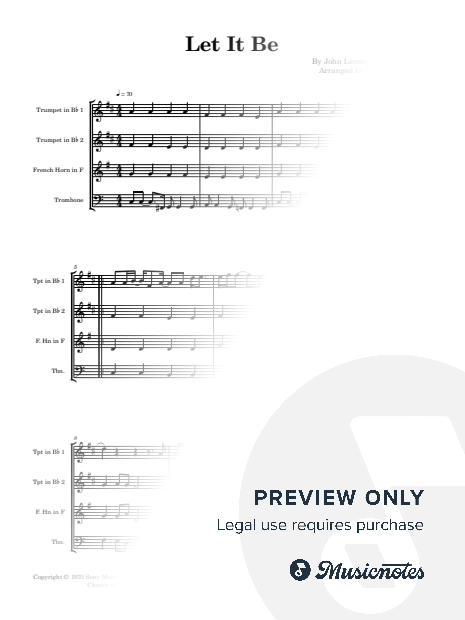 Let It Be - The Beatles | Brass Quartet