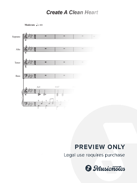 Create A Clean Heart (SATB)
