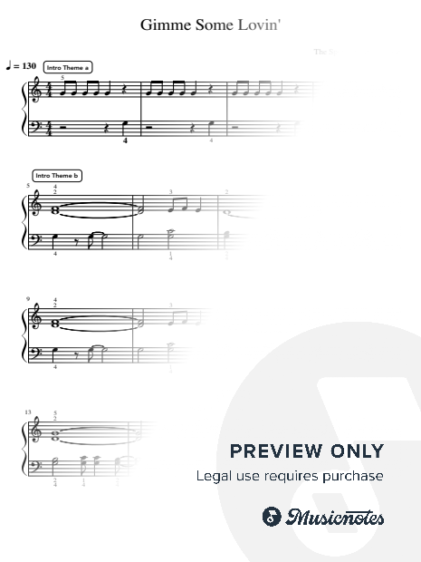 Gimmie Some Lovin' - Intermediate