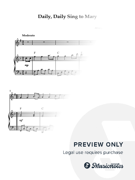 Daily, Daily Sing to Mary