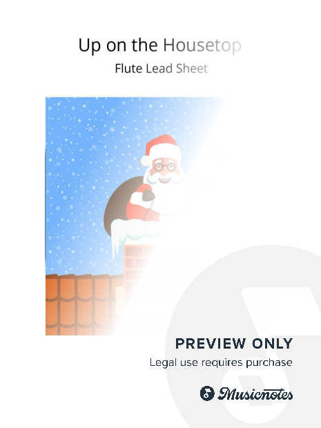 Up on the Housetop - Flute Lead Sheet