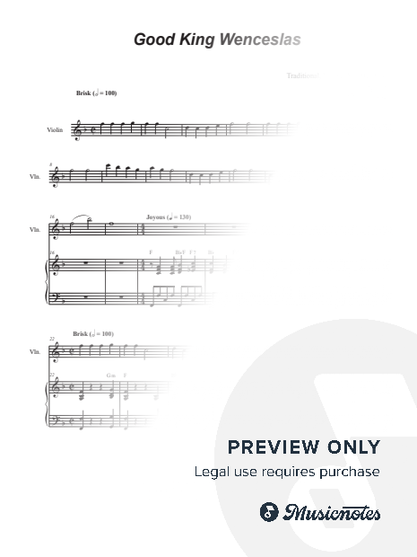 Good King Wenceslas (Violin solo)