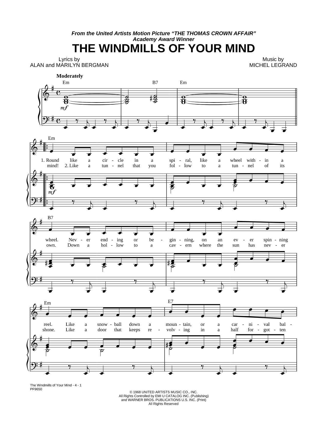 The Windmills of Your Mind