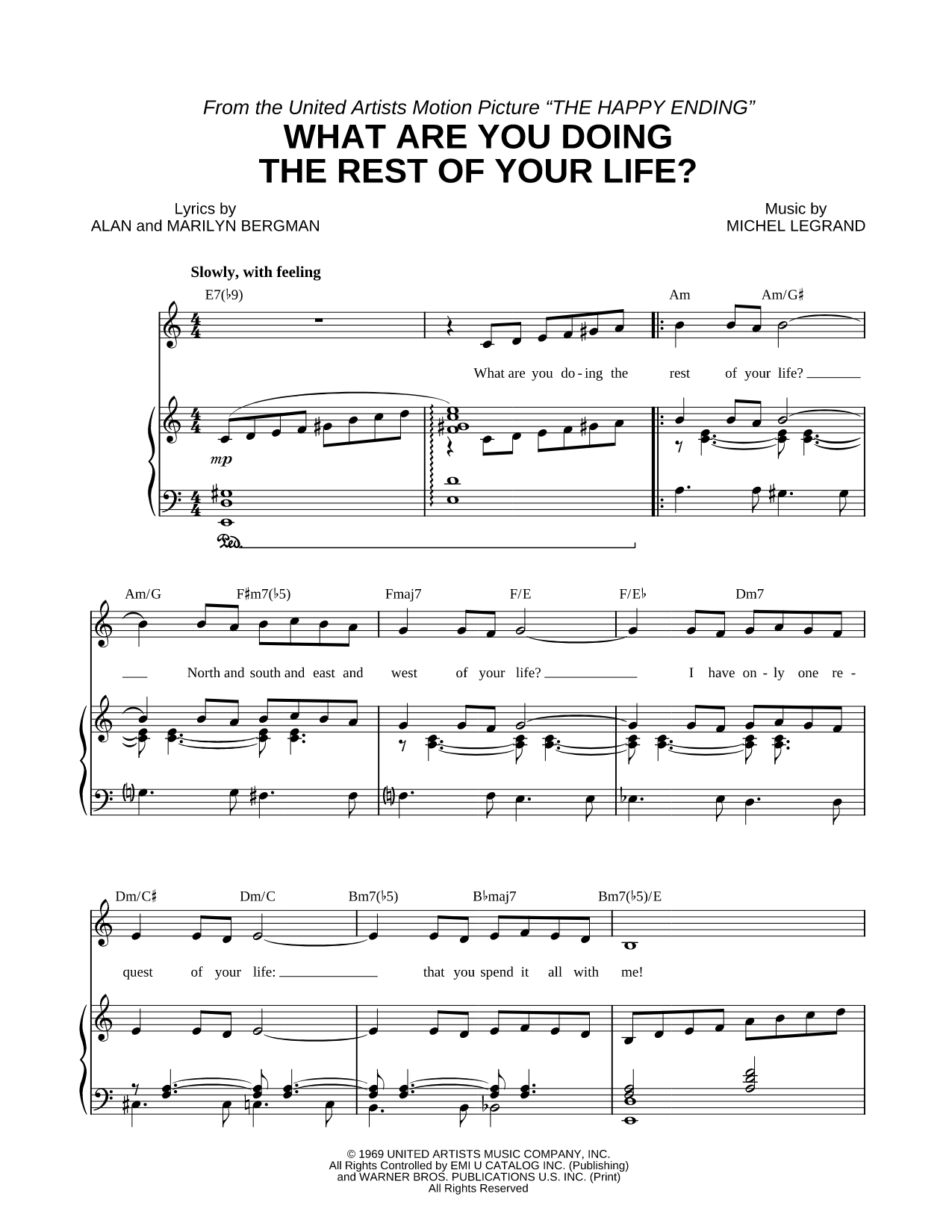 What Are You Doing the Rest of Your Life?