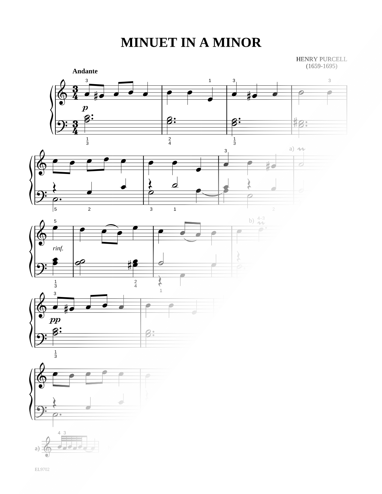 Minuet In A Minor