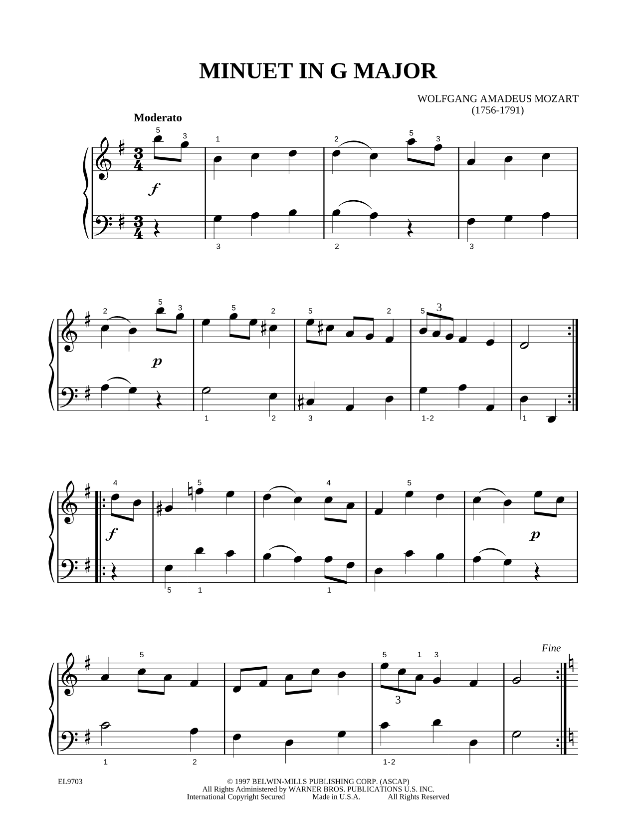 Minuet in G Major