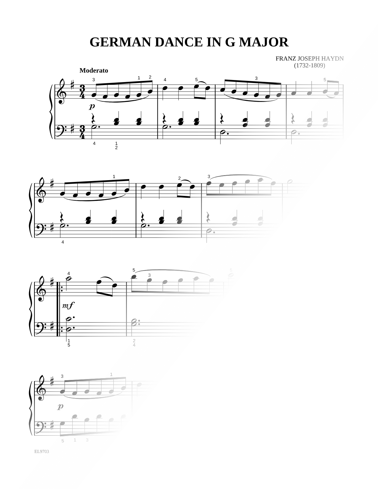 German Dance In G Major