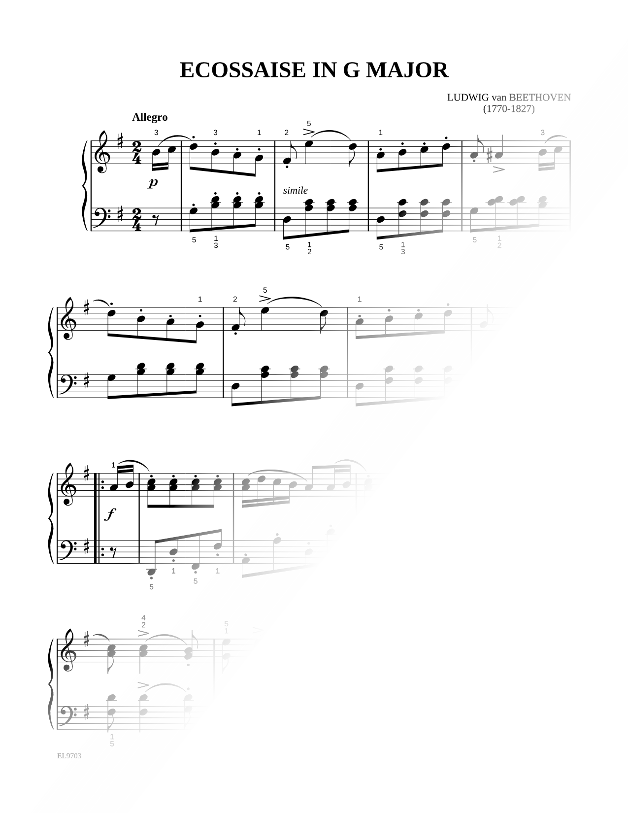 Ecossaise In G Major