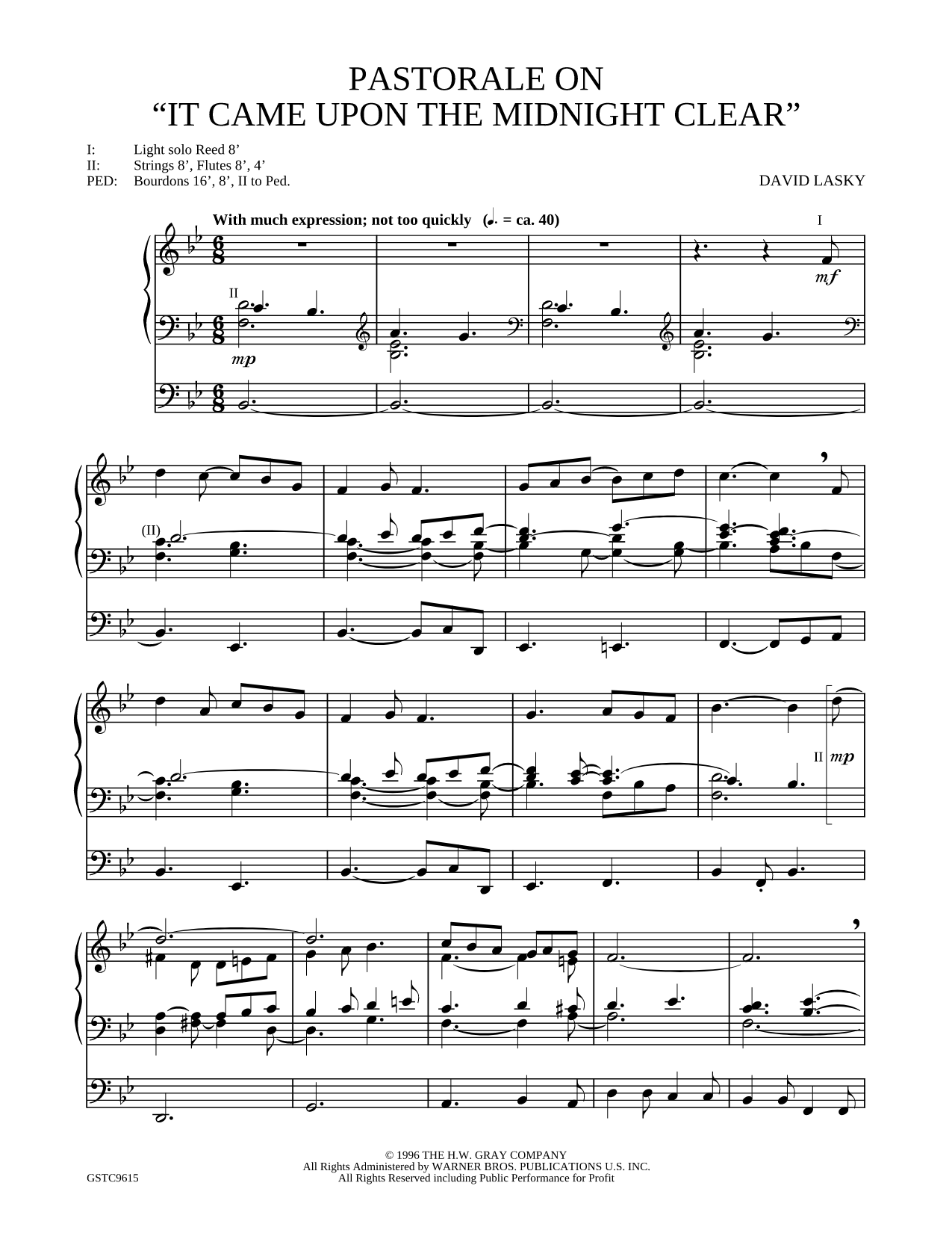Pastorale on "It Came Upon a Midnight Clear"