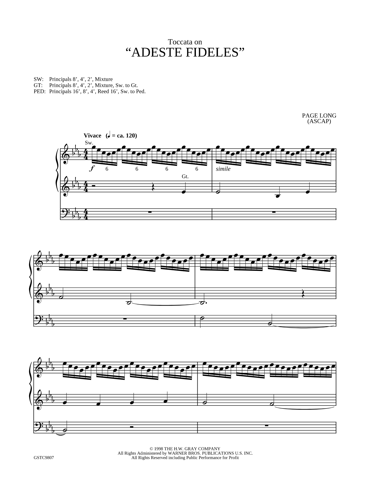 Toccata on "Adeste Fidelels"