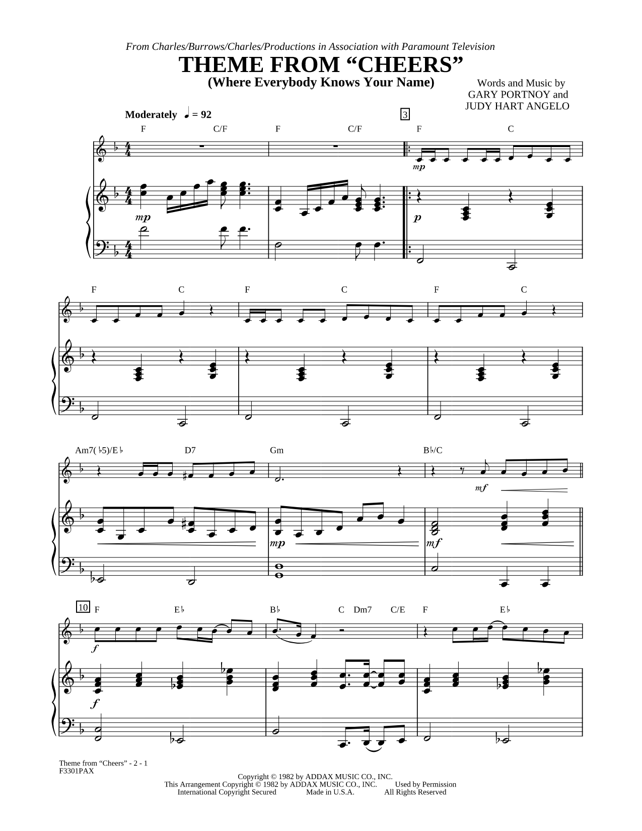 Theme from Cheers (Where Everybody Knows Your Name)