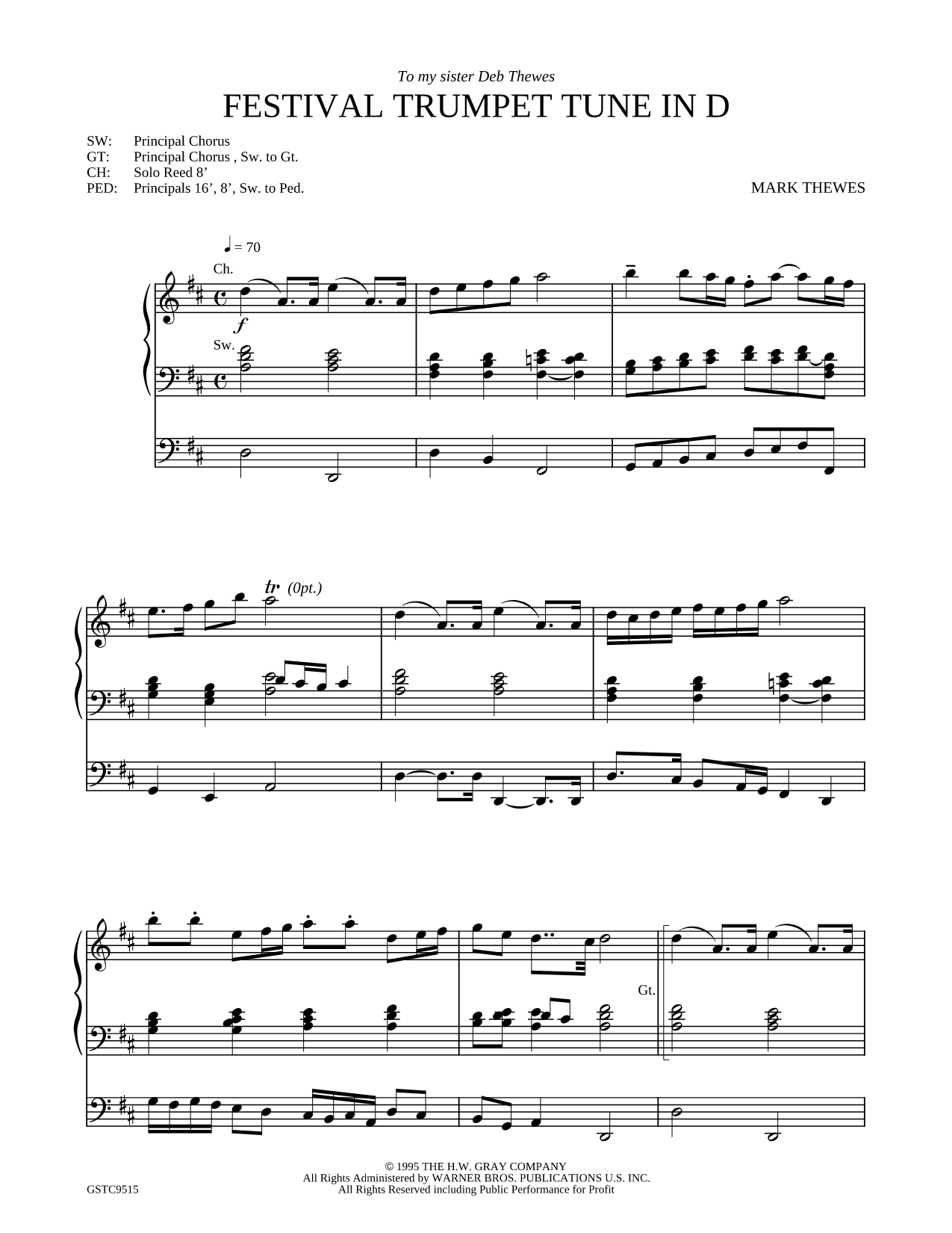Festival Trumpet Tune In D