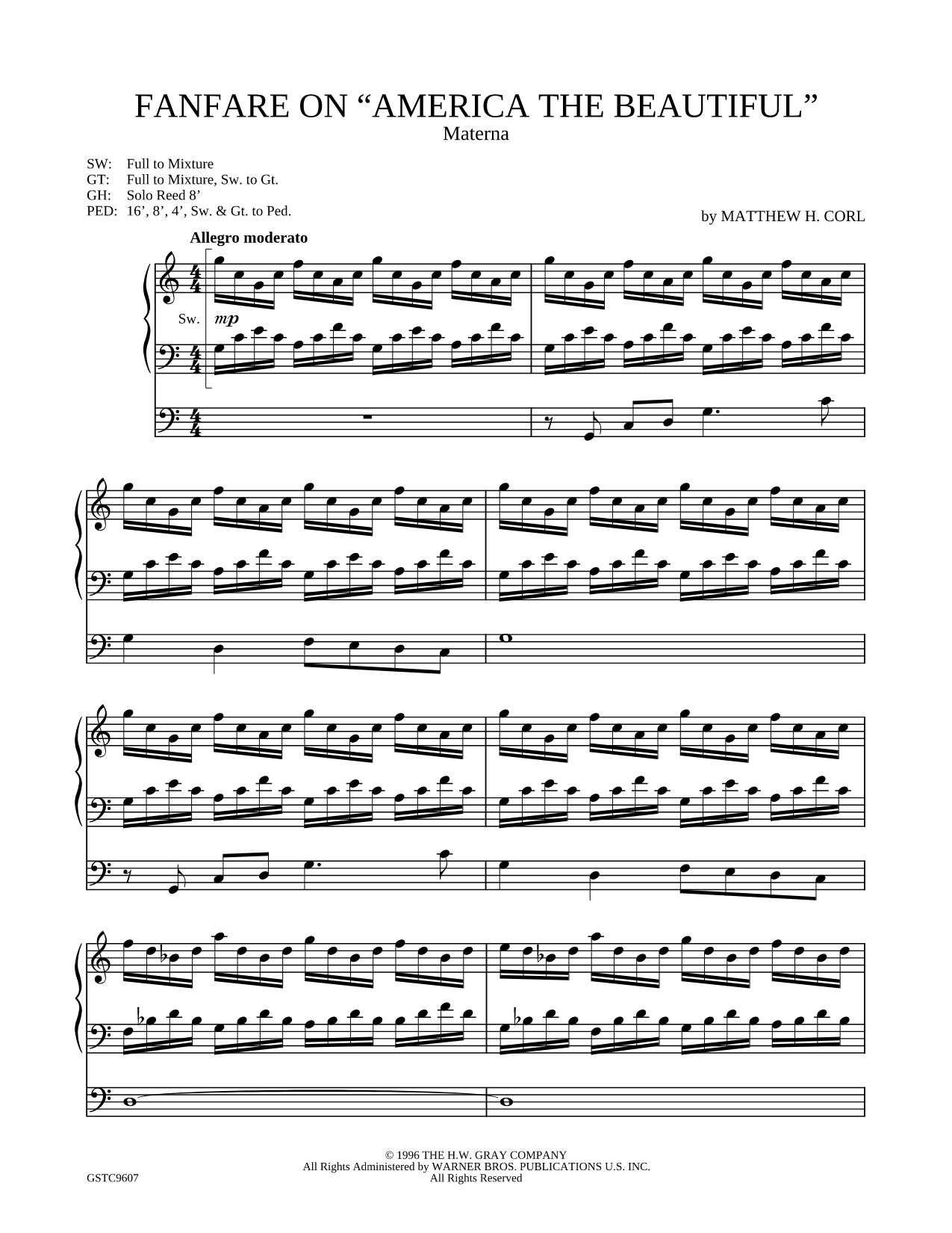 Fanfare on "America the Beautiful"