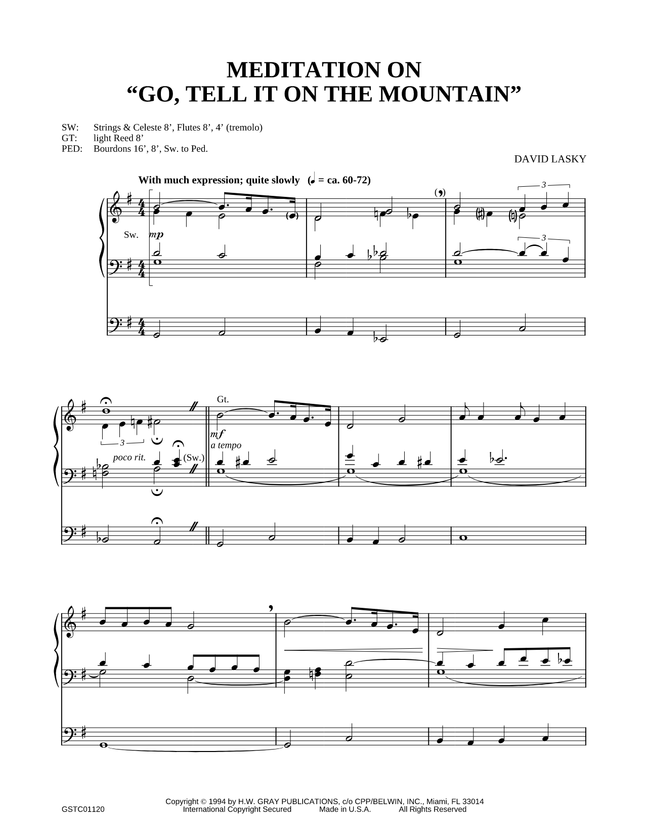 Meditation on, "Go Tell it on the Mountain"