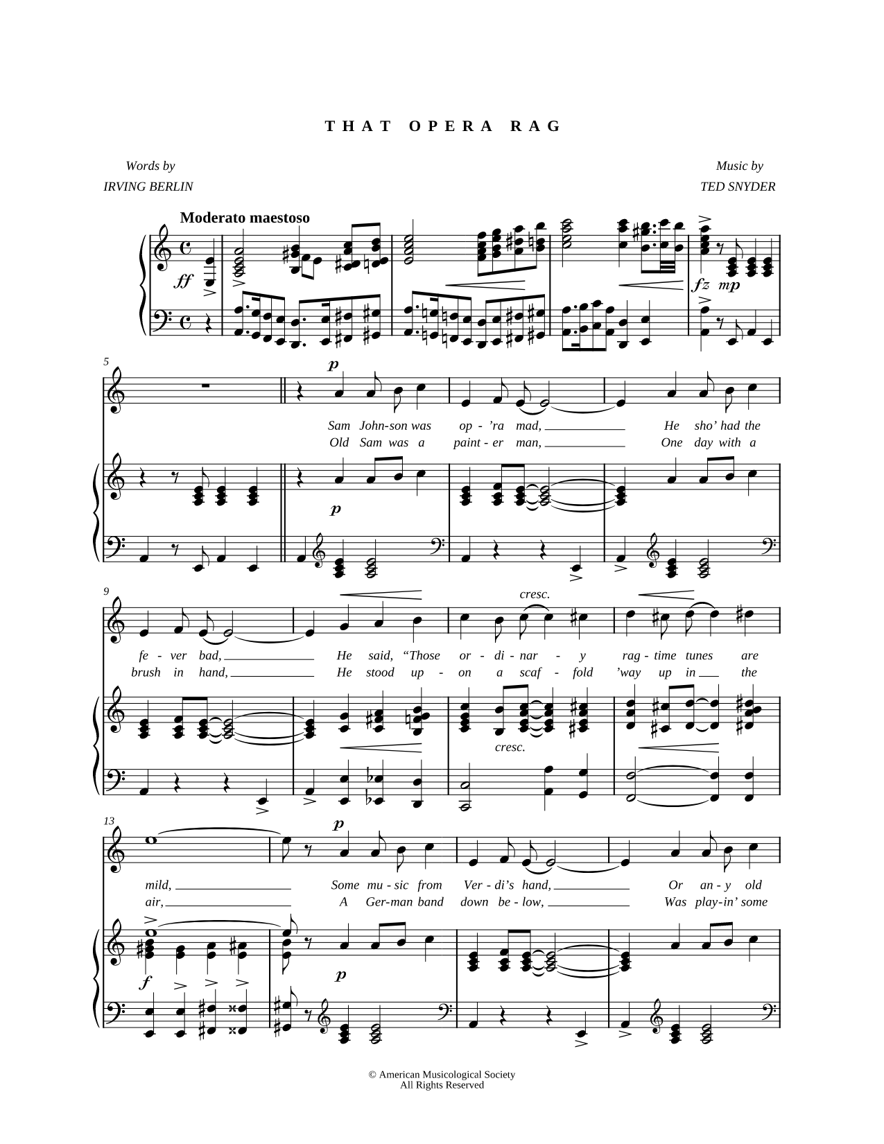 That Opera Rag