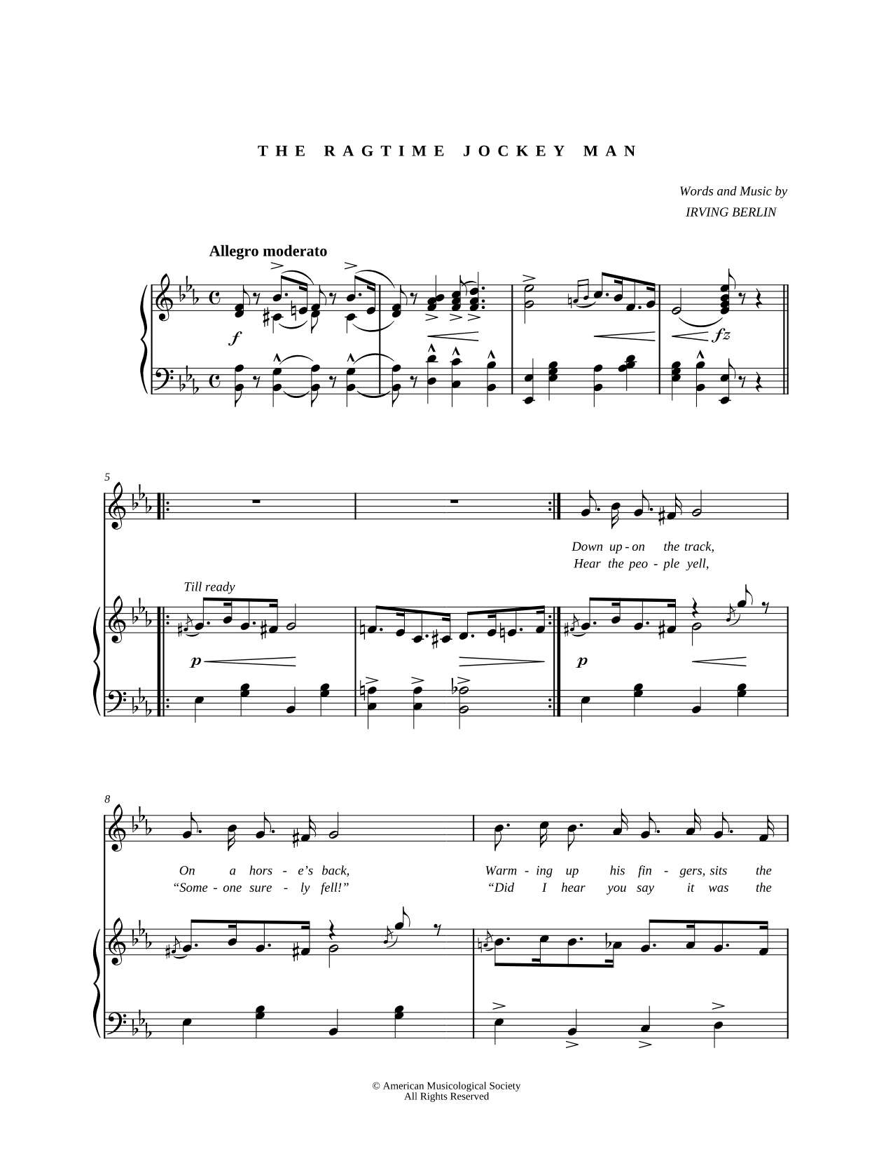 The Ragtime Jockey Man