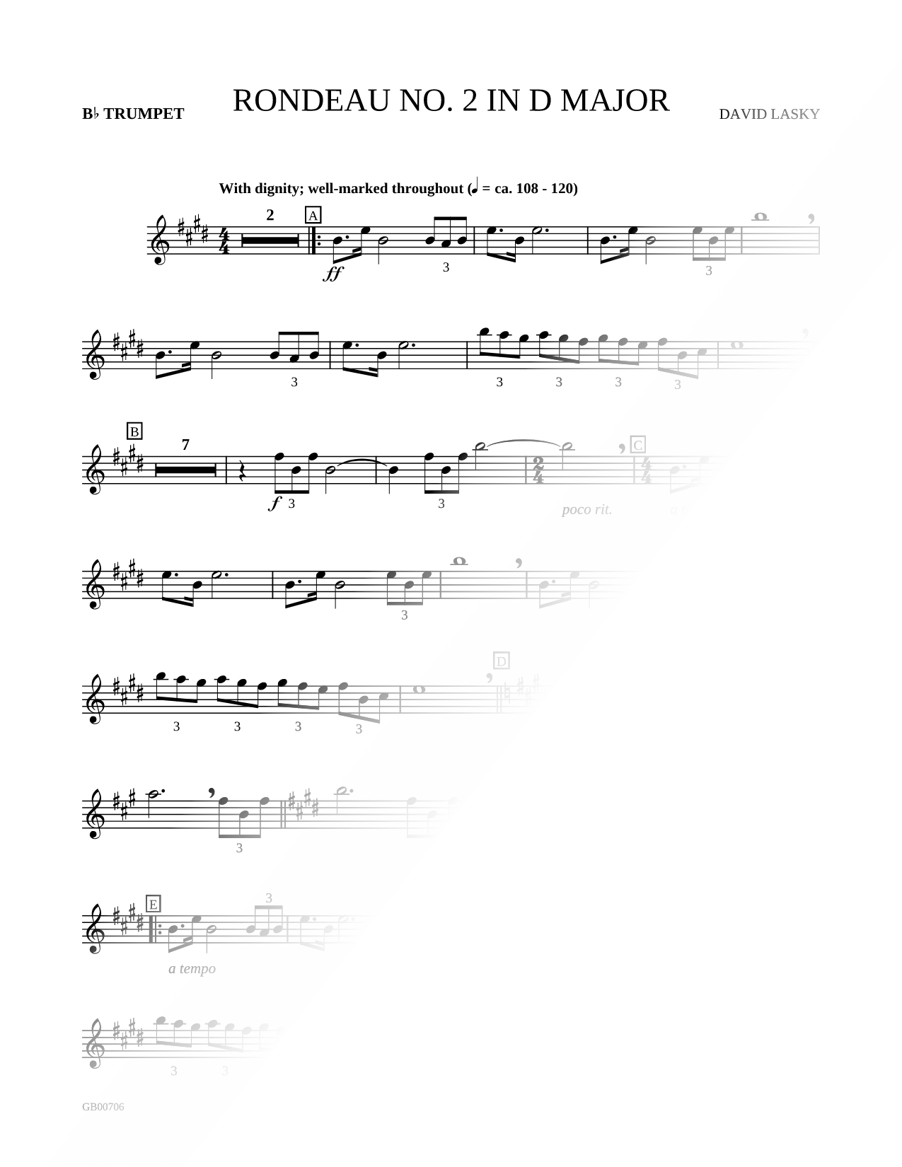Rondeau No. 2 in D Major