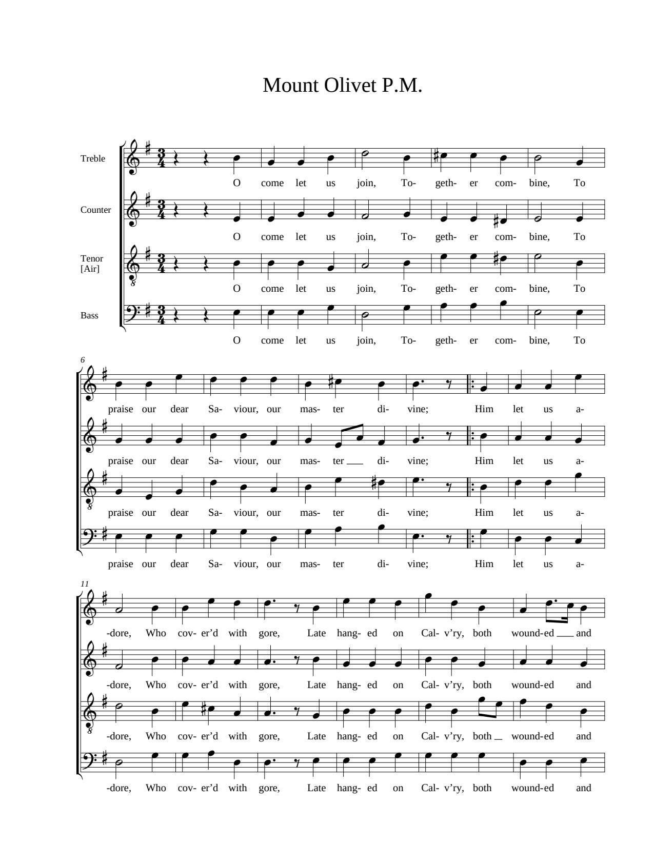 Mount Olivet P.M.
