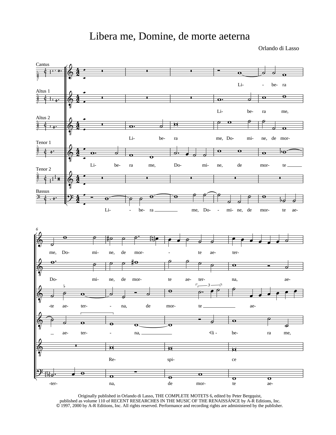 Libera me, Domine, de morte aeterna