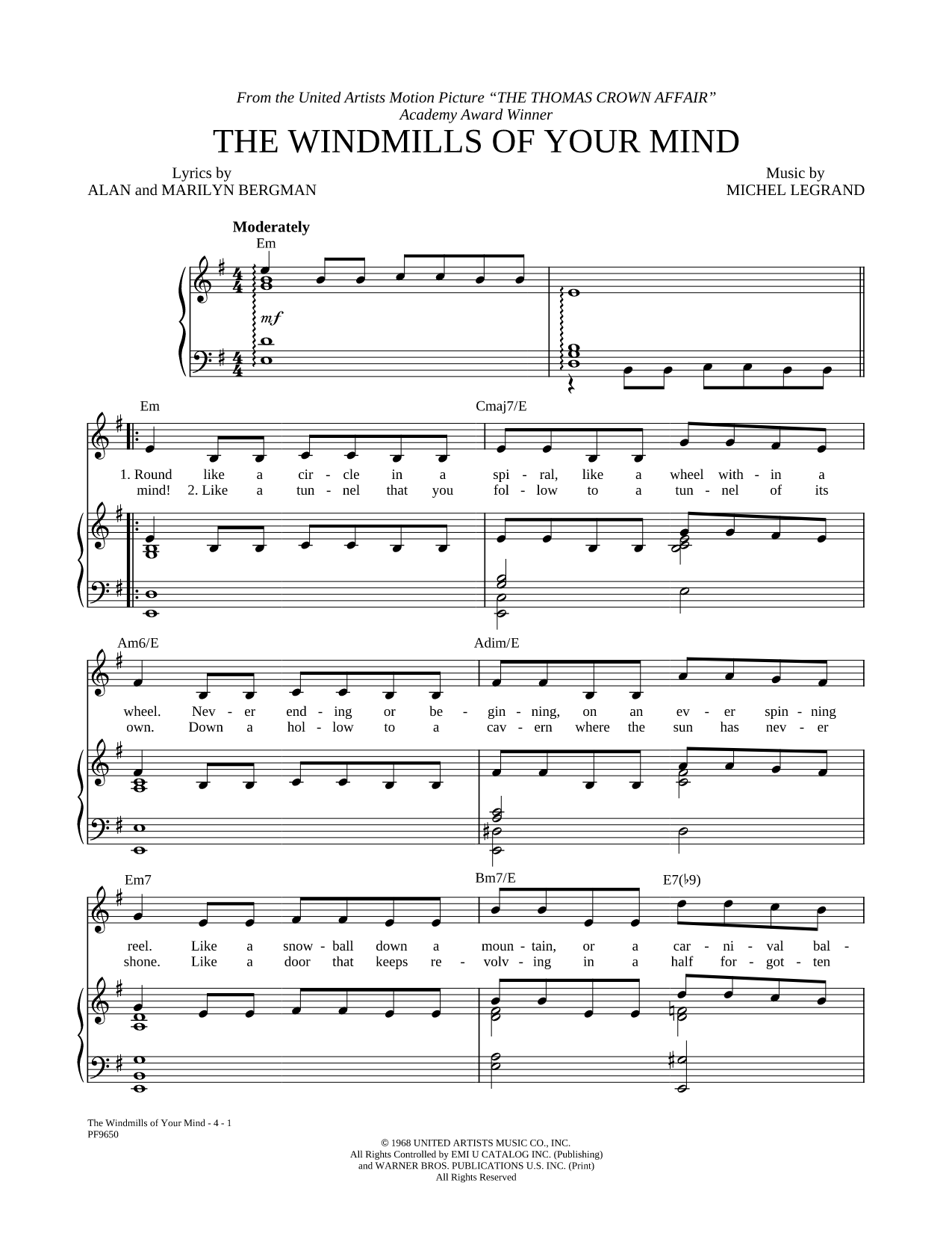 The Windmills of Your Mind
