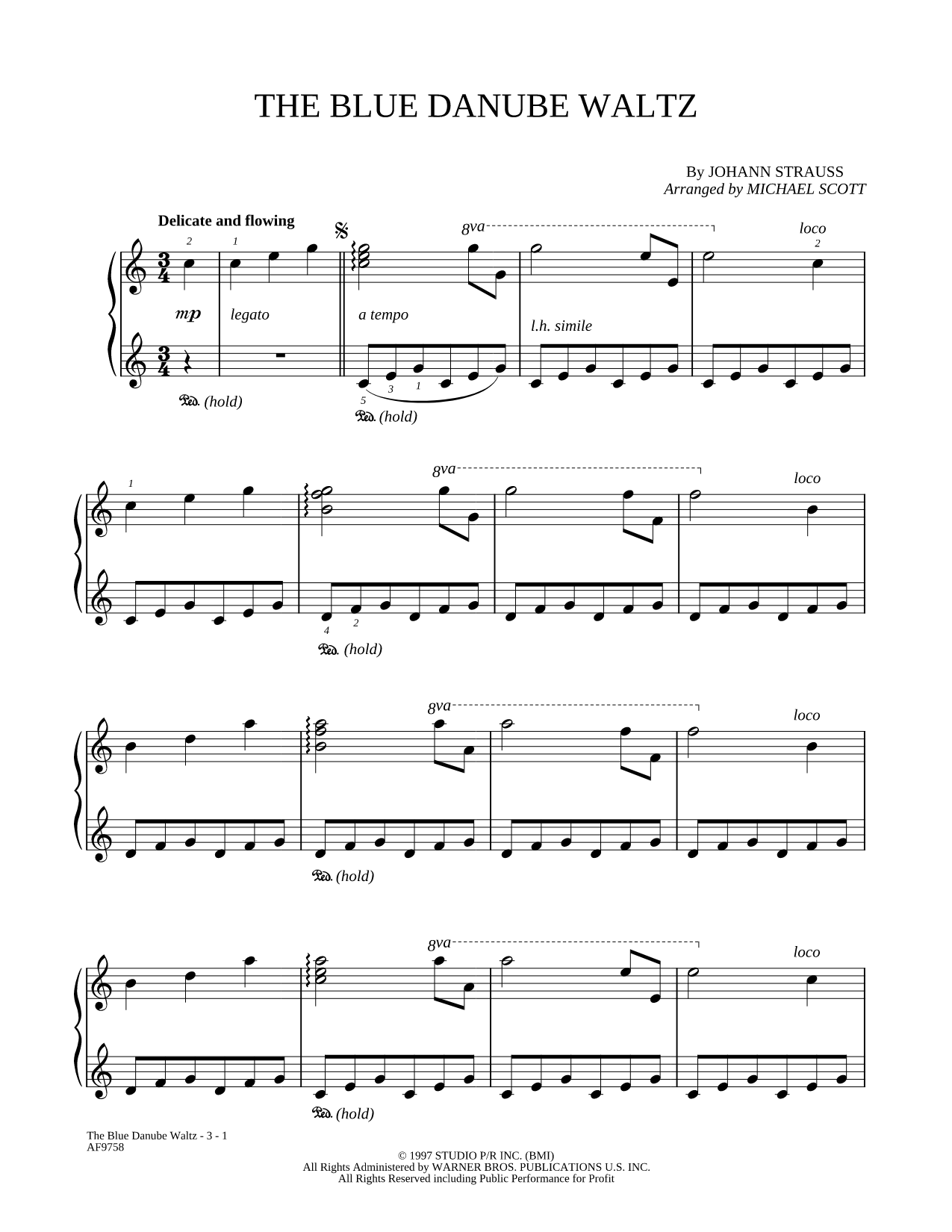 The Blue Danube Waltz No. 1