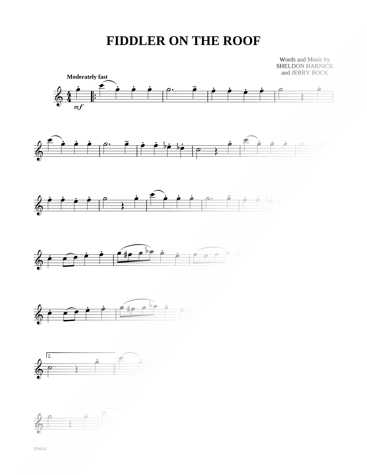 Fiddler on the Roof - Flute