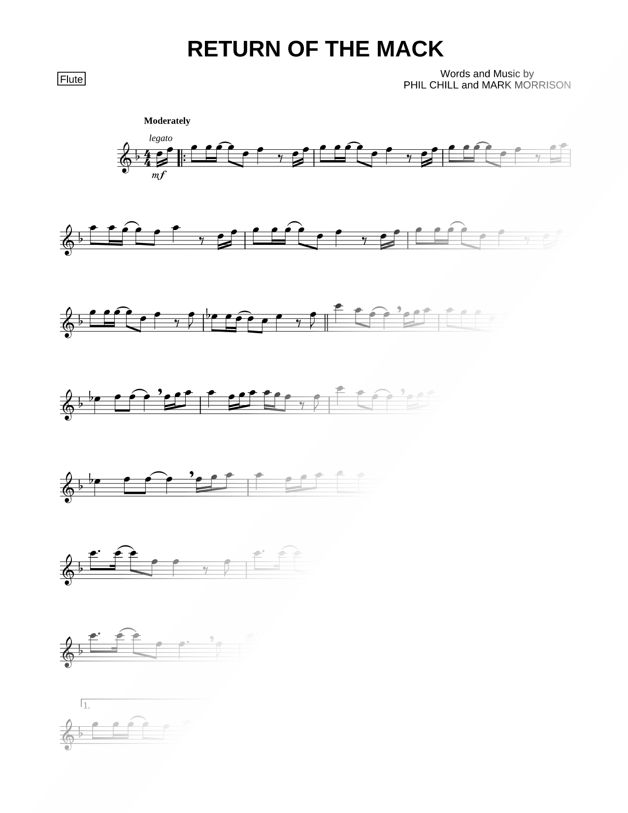 Return of the Mack - Flute