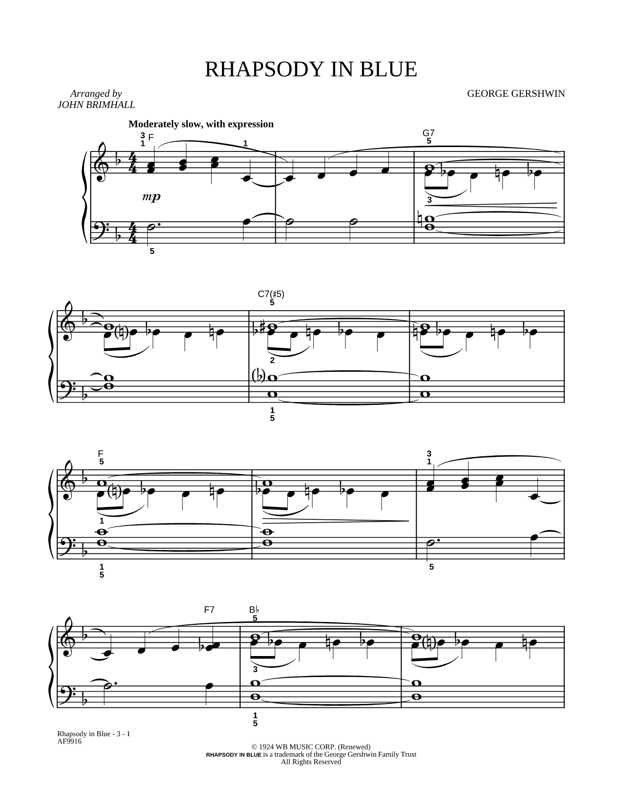 Rhapsody in Blue [Main Theme]