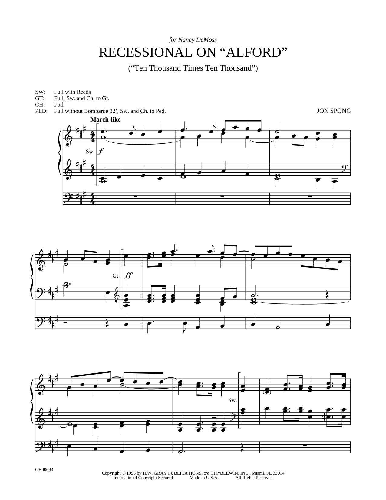 Recessional on "Alford"