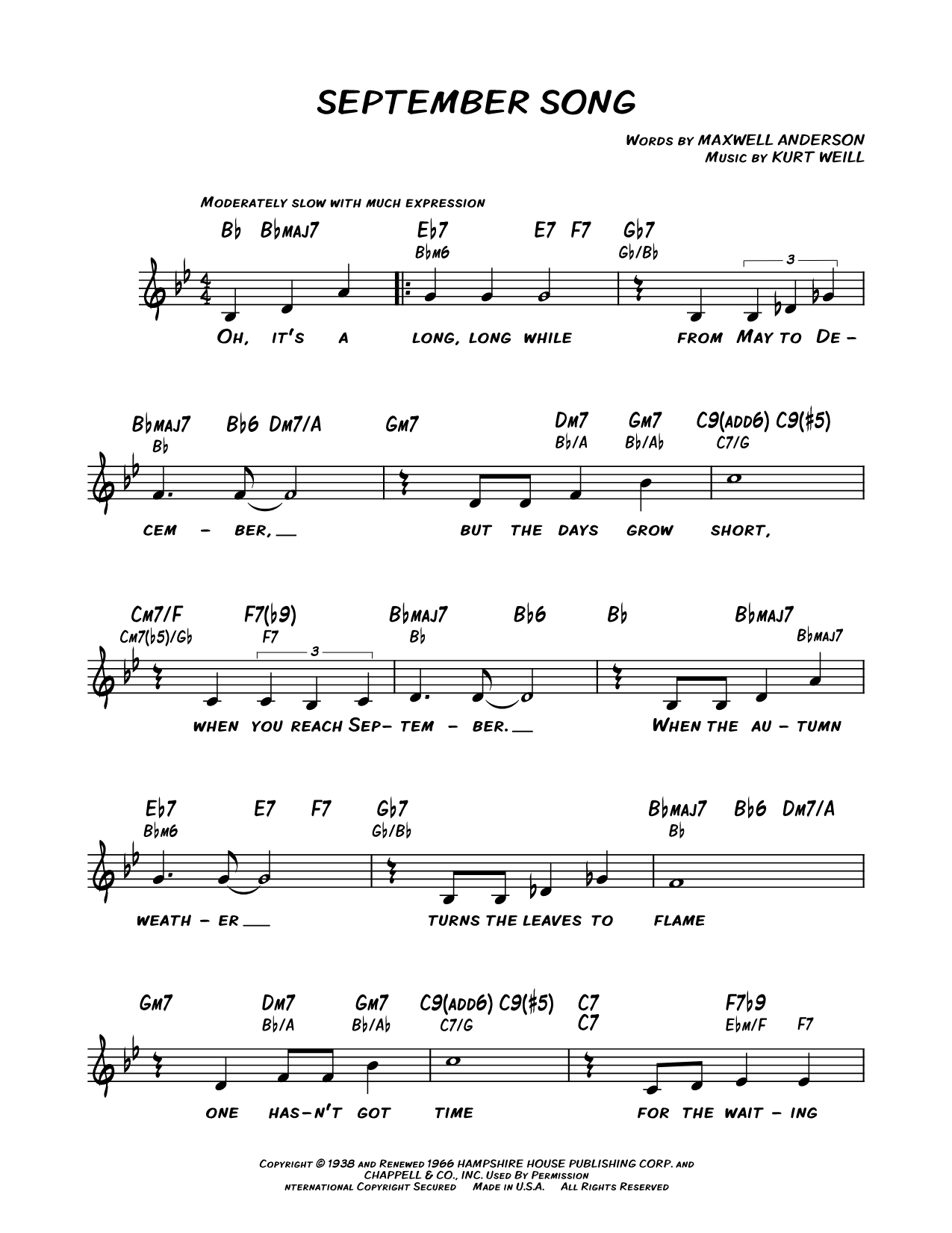 September Song