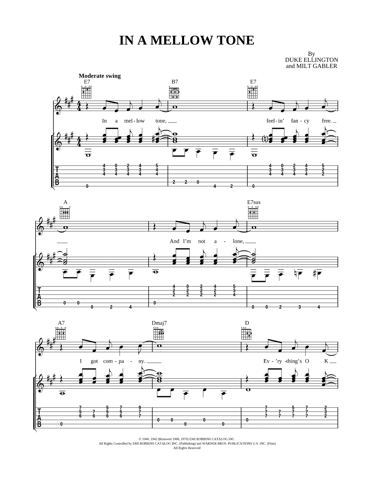 In a Mellow Tone