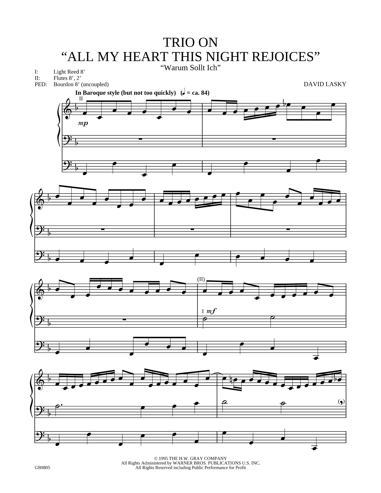Trio on "All My Hearts This Night Rejoices"