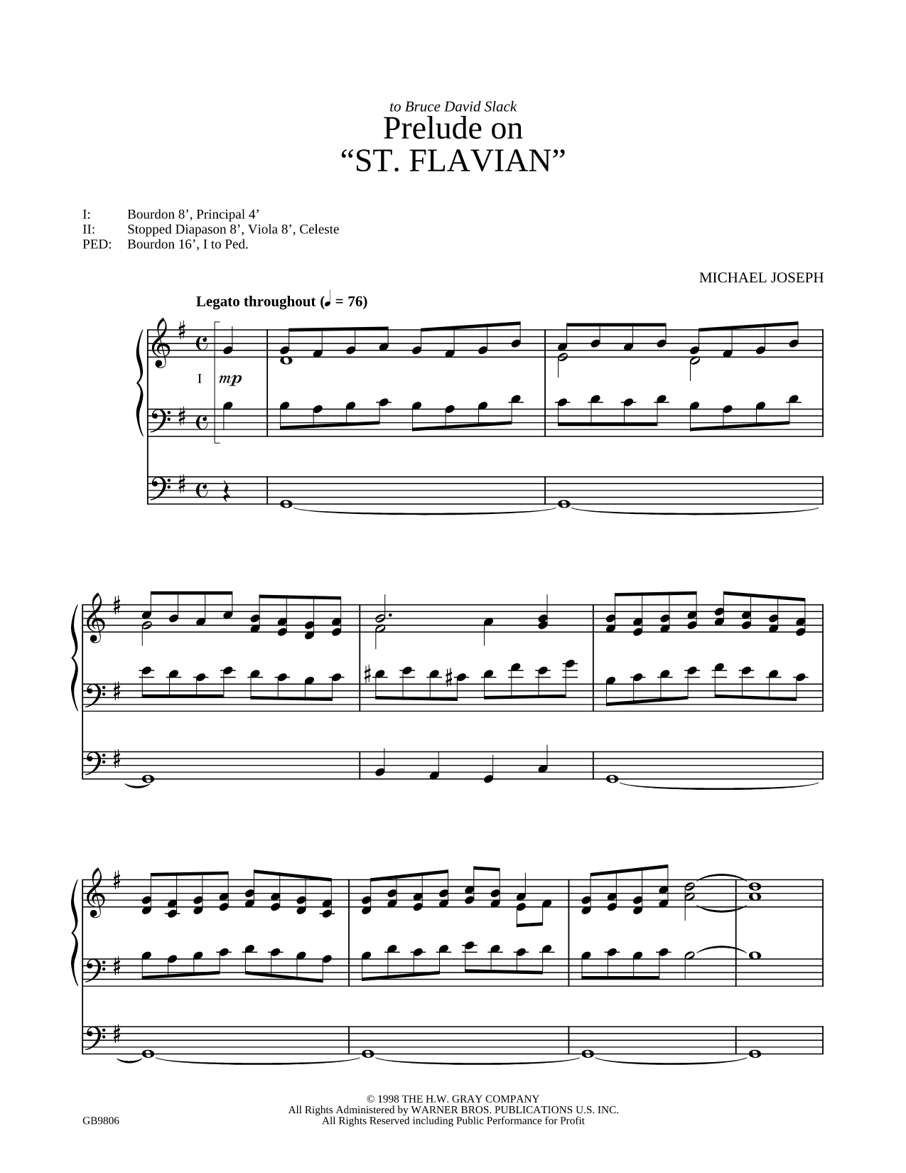 Prelude on "St. Flavian"