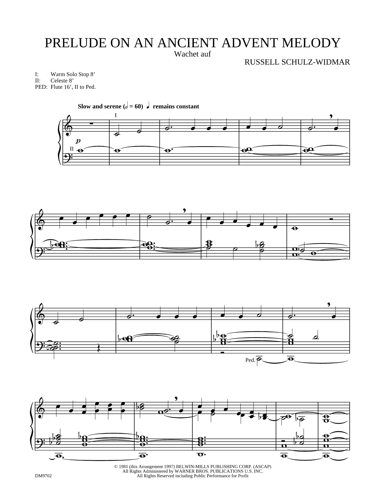 Prelude on An Ancient Advent Melody