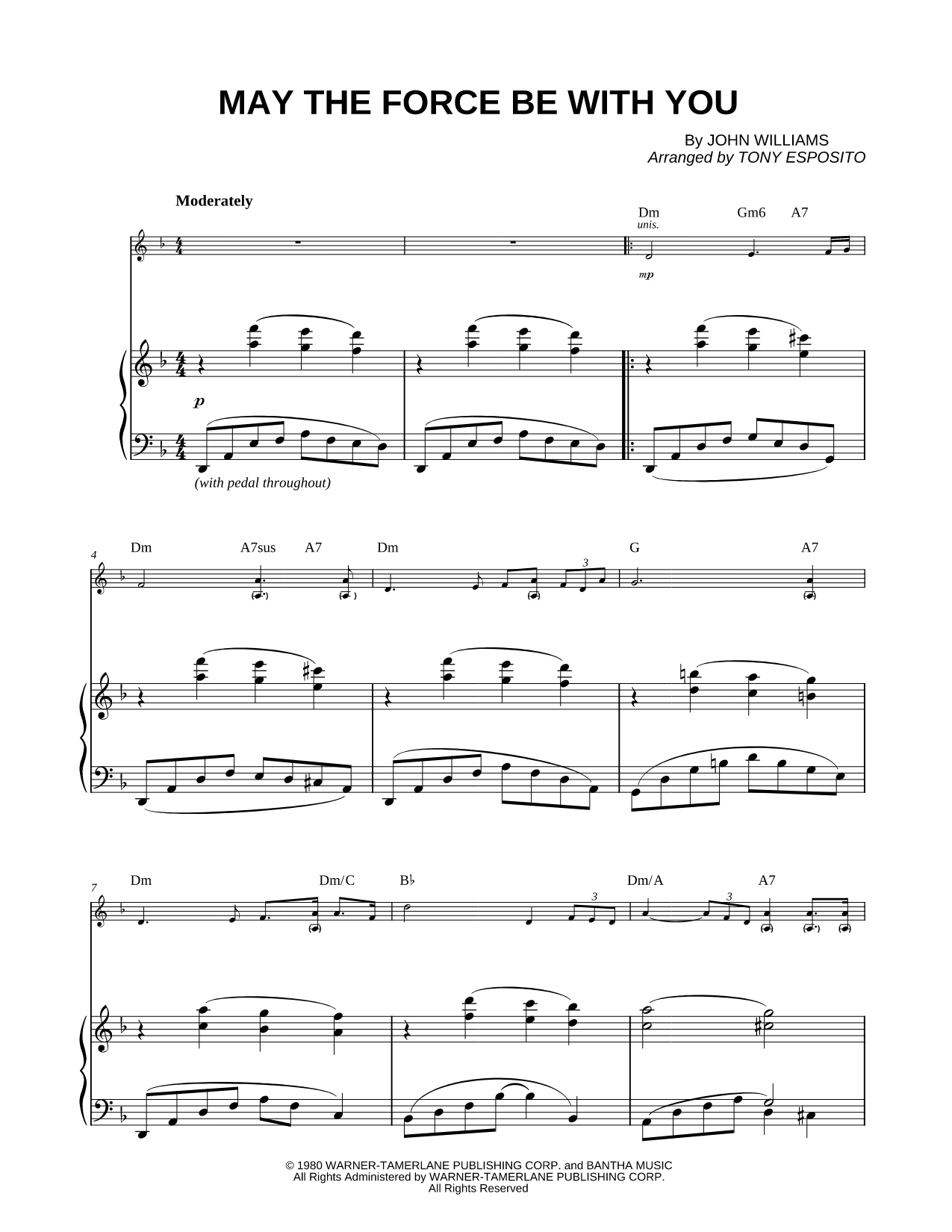 May the Force Be With You - Piano Accompaniment