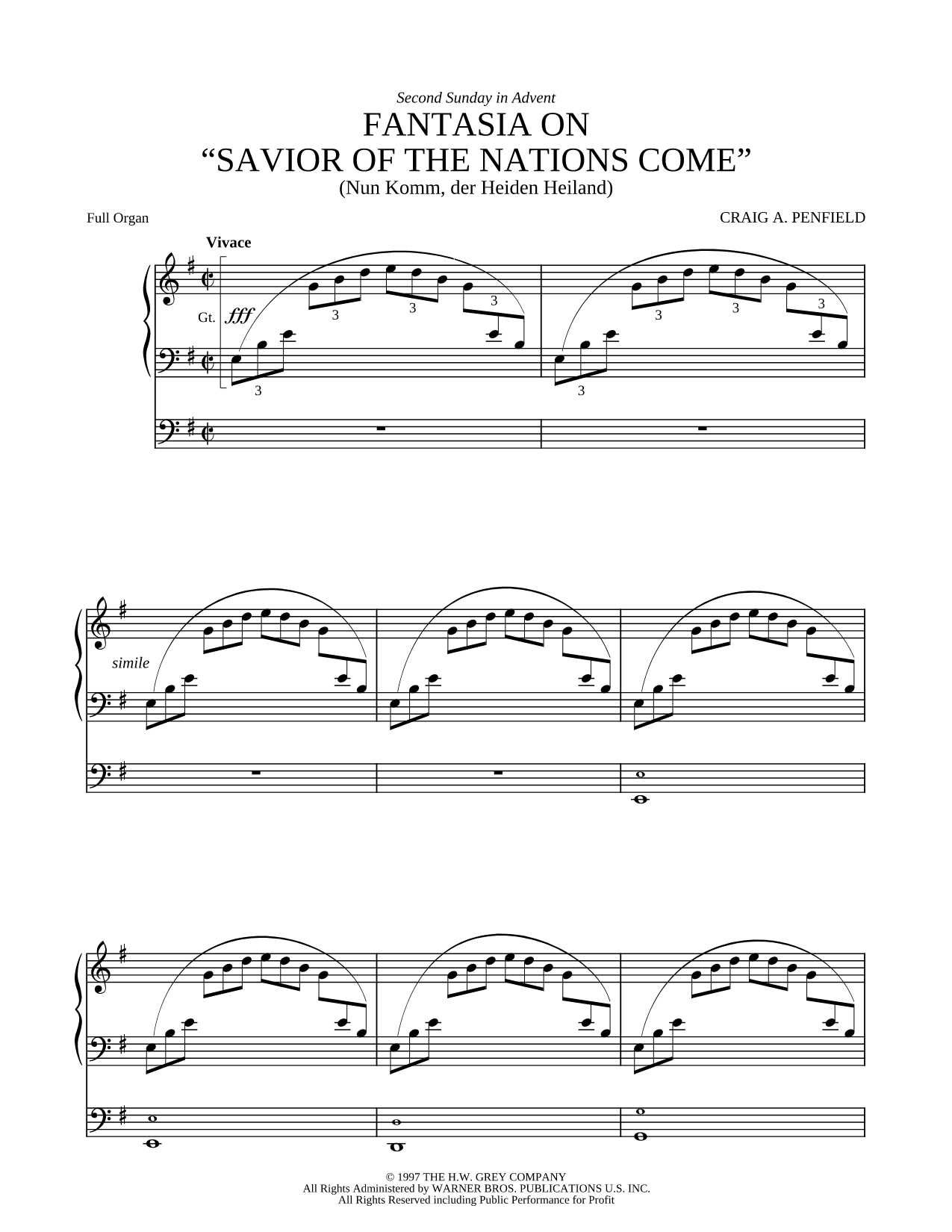 Fantasia on "Savoir of the Nations Come"