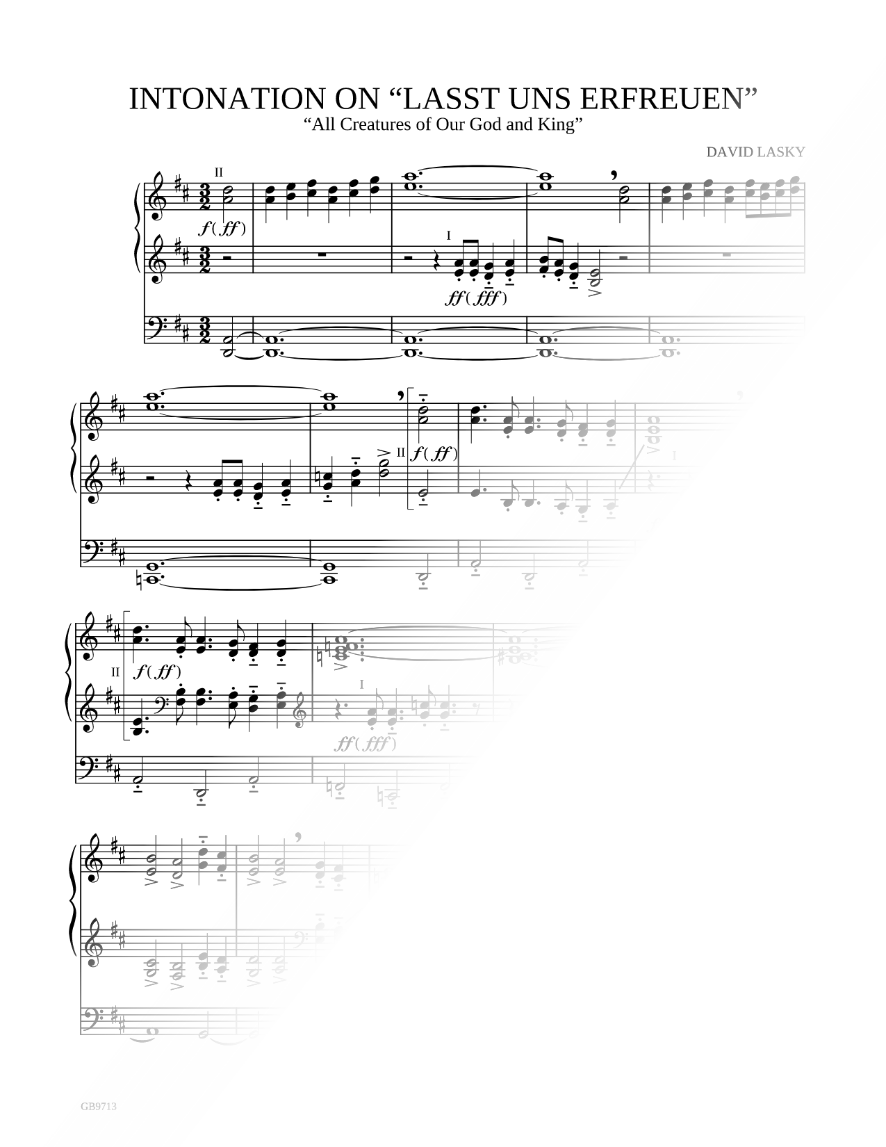 Intonation on "Lasst Uns Erfreuen"